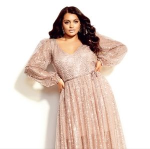 Starry Nights Sequin Long Sleeve Maxi Dress  24